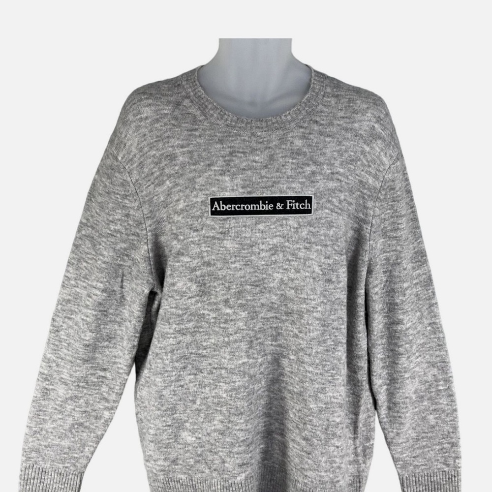Abercrombie & Fitch Men’s XXL Heather Gray Crewneck Sweater